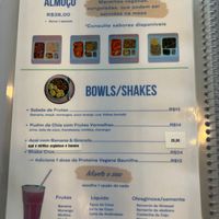 Menu 11/11 at CRUX Raw Cake in Santa Monica