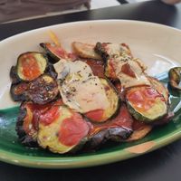 "Lasagna" was OK but I wouldn't name it lasagna at La Cabra Feliz Bar Etico in Mallorca