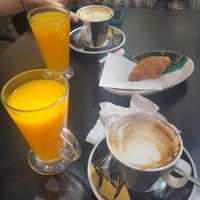 Coffee & juice 10 points at La Cabra Feliz Bar Etico in Mallorca