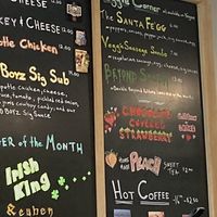 Menu as of April/May 2025  at Sad Boyz in New Gretna