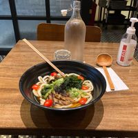 Vegan udon at Udon Lab in New York City