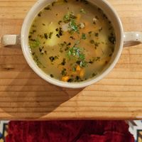 Sopa de quinua at Florencia - Vegan Kitchen in Lima