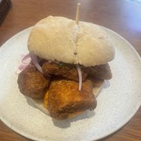 Pan de chicharrón, 30 sol. Highly recommend   at Florencia - Vegan Kitchen in Lima
