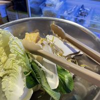   at Aejeong hot pot restaurant in Seoul