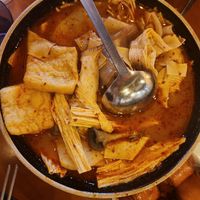  at Aejeong hot pot restaurant in Seoul