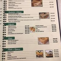 Cardápio com sanduíche vegano  at CGB - Kikiô Fast Food - PT in Varzea Grande