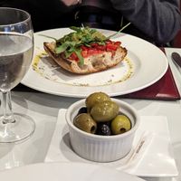 Olives + bruschetta at Amici in Spalding