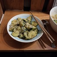 Cucumber salad at Kleiner Herd Großes Feuer in Bonn