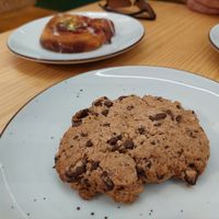 Chocolate cookie at La Barra Dulce in Madrid