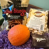 Special snack basket we paid for  at Country Hearth Bed & Breakfast in New Holland