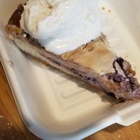 Delicious blueberry pie at Bean Vegan Cuisine in Charlotte
