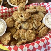 Fried pickles  at Bean Vegan Cuisine in Charlotte
