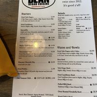 Page 1  at Bean Vegan Cuisine in Charlotte