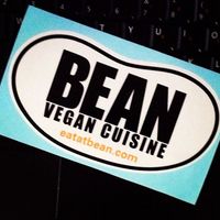 Free bumper stickers at Bean Vegan Cuisine in Charlotte