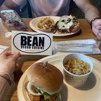 Buffalo Tofu Sandwich and the Cheesesteak Hoagie 🥰  at Bean Vegan Cuisine in Charlotte