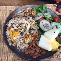 Vegan dish with local produce   at Talasnal Montanhas de Amor in Lousa