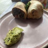 Burrito, made vegan   at Miss Margarita in Byron Bay