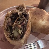 Mushroom and zucchini burrito   at Miss Margarita in Byron Bay