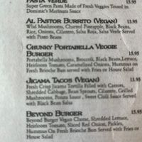 Veggie menu… but actually there is more that can be modified if asked👍🏼  at Unique Eats in Las Vegas