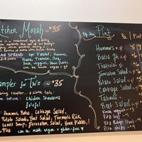 Well labeled vegan and GF options  at Falafel Kitchen - Food Stall in Dublin