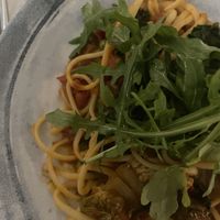 Garden linguine for a main  at Longueville Manor in Jersey