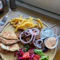 Vegan gyros at Tango Cafe And Bar in Corfu