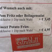 Vegan option   at Cafe Extrablatt in Cologne