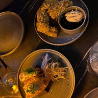 Taco and eggplant tempura  at Bless in Hamburg