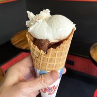 Two baby scoops    at J.P. Licks - Charles St in Boston