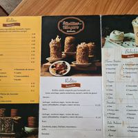 Menu at El Rollito Hungaro in Mexico City