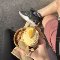 split cup: orange tangerine and vanilla  at Awan in West Hollywood