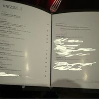 Mezze menu  at Leila in Detroit