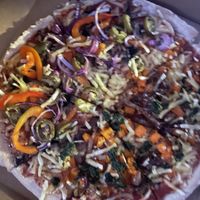 Vegan inferno and vegan delight  at The Lush Pizza Co. in Cairns