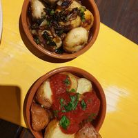 Champinones $15.00, Bravas de Patatas $15.00 at Carca in Moss Vale
