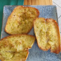 Garlic bread at Jungle Vibes At The Marina (by Arabella) in Lanzarote