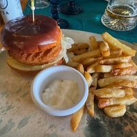 "Chicken" burger at Jungle Vibes At The Marina (by Arabella) in Lanzarote