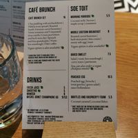 The menu at Fotografiska Tallinn in Tallinn