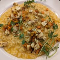 Butternut squash risotto with roasted veg at Nevis Bank Inn in Fort William
