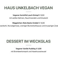 Saisonale Vegane Karte Stand Oktober 2022  at Haus Unkelbach in Cologne