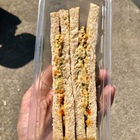 Hummus and olive sandwich   at Naturalia - Boulevard Gambetta in Nice