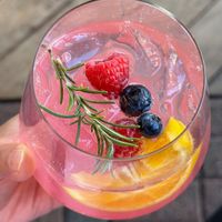 Barceloneta Sangria. Cheers!  at Telefèric Barcelona in Los Gatos