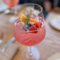 Barceloneta Sangria. Cheers! 🍹   at Telefèric Barcelona in Los Gatos