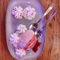 Raspberry mochi 🥰 at Ramen Shifu - Consell de Cent in Barcelona