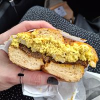 Super vegan sandwich at Frankie's NY Bagels in Eureka