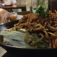 Teriyaki pasta at Bambu in Santo Domingo