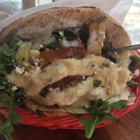 Falafel with the works  at Liba Falafel in Oakland