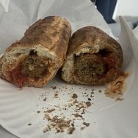 Vegan Meatball Parmesan  at Nicole's Pizza in Boston