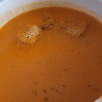 Tomatensuppe - sehr lecker at Continent in Karlsruhe