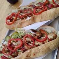 Vegan classic at Würstl Scheich in Graz