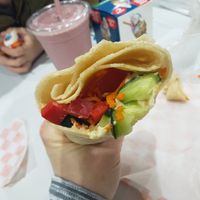 Veggie & Hummus Wrap at Daily Flavors Eatery and Juice Bar in Festus